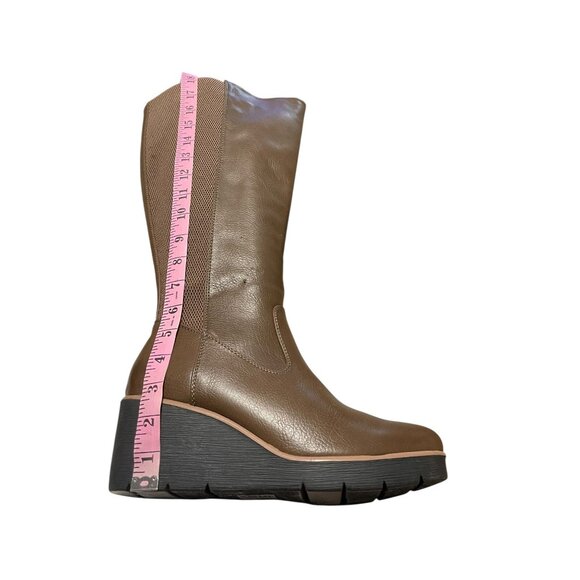Naturalizer Soul Womens Brown Wedge Knee High Boots Size 9.5 Medium - Picture 4 of 11